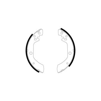 Jeu de mâchoires de frein TEXTAR OEM 44060U8700