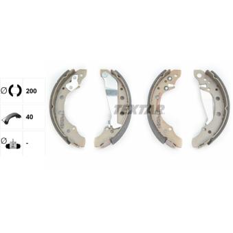 Jeu de mâchoires de frein TEXTAR OEM 443609527