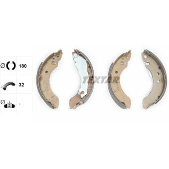 Jeu de mâchoires de frein TEXTAR OEM 6113662