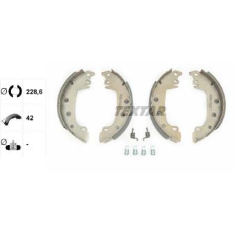 Jeu de mâchoires de frein TEXTAR OEM 60750467