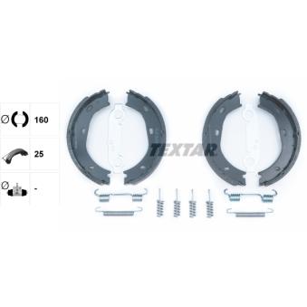Jeu de mâchoires de frein, frein de stationnement TEXTAR OEM 1234200020