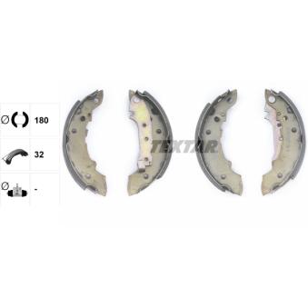 Jeu de mâchoires de frein TEXTAR OEM 424193