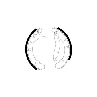 Jeu de mâchoires de frein TEXTAR OEM 281698527QX