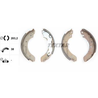 Jeu de mâchoires de frein TEXTAR OEM 6150271 Jeu de mâchoires de frein TEXTAR OEM 6150271