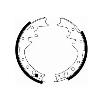 Jeu de mâchoires de frein TEXTAR 91028000