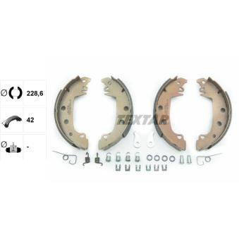 Jeu de mâchoires de frein TEXTAR OEM 95624959