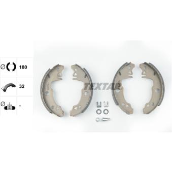 Jeu de mâchoires de frein TEXTAR OEM 7701205051 Jeu de mâchoires de frein TEXTAR OEM 7701205051