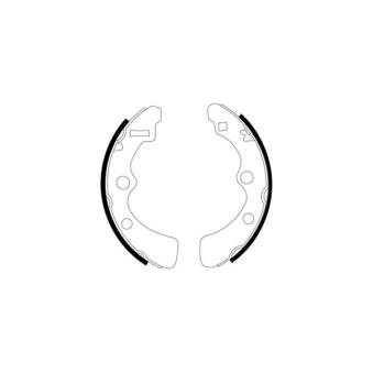 Jeu de mâchoires de frein TEXTAR OEM NA367