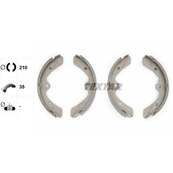 Jeu de mâchoires de frein TEXTAR OEM 5221073041