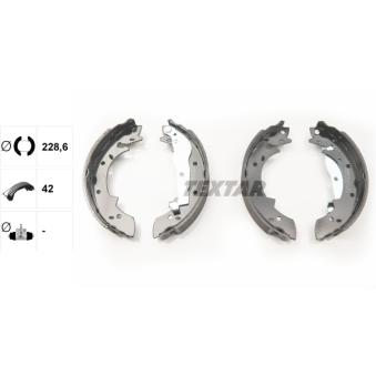 Jeu de mâchoires de frein TEXTAR OEM 7701202381