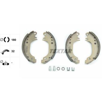 Jeu de mâchoires de frein TEXTAR OEM 424121