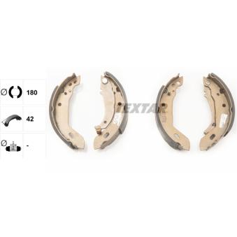 Jeu de mâchoires de frein TEXTAR OEM 424171