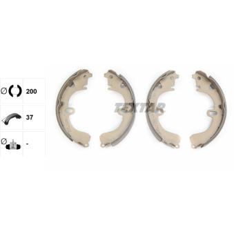 Jeu de mâchoires de frein TEXTAR OEM 0449512090