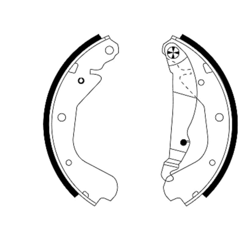 Jeu de mâchoires de frein TEXTAR 91033000 - Visuel 1