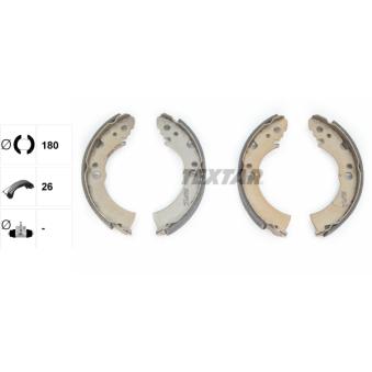 Jeu de mâchoires de frein TEXTAR OEM D407028B10