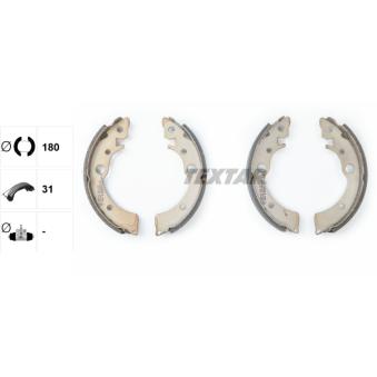 Jeu de mâchoires de frein TEXTAR OEM 43153SB2603