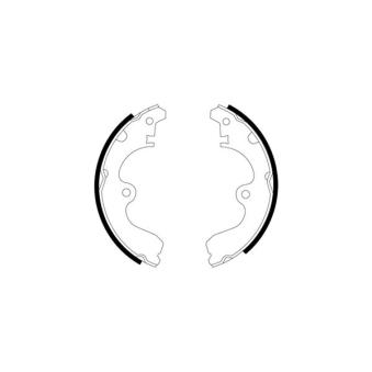 Jeu de mâchoires de frein TEXTAR OEM 0449510120 Jeu de mâchoires de frein TEXTAR OEM 0449510120