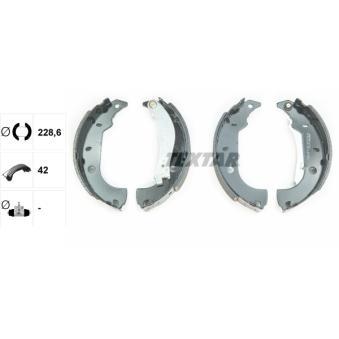 Jeu de mâchoires de frein TEXTAR OEM 77362298