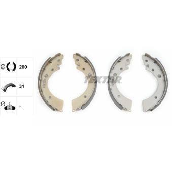 Jeu de mâchoires de frein TEXTAR OEM 43153SD9505