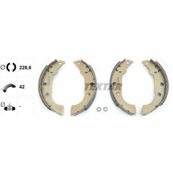 Jeu de mâchoires de frein TEXTAR OEM 424155