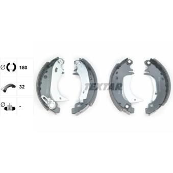 Jeu de mâchoires de frein TEXTAR OEM 424121