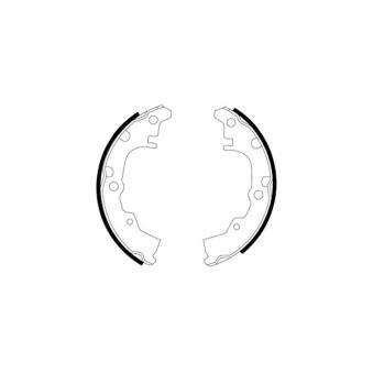 Jeu de mâchoires de frein TEXTAR OEM 0449587709