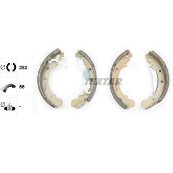 Jeu de mâchoires de frein TEXTAR OEM 281698527GX