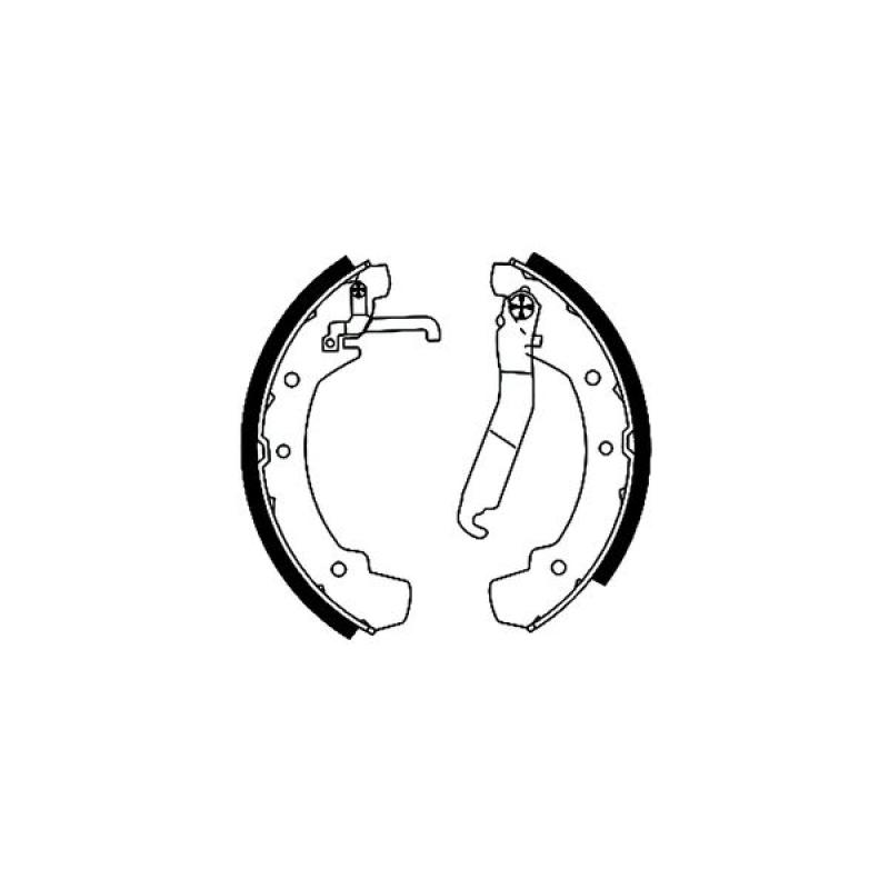 Jeu de mâchoires de frein TEXTAR 91038501 - Visuel 1