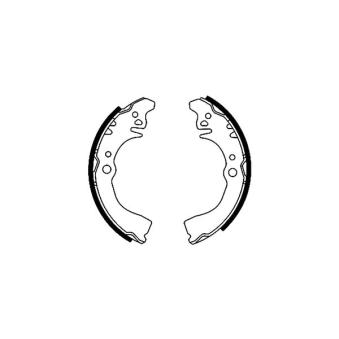 Jeu de mâchoires de frein TEXTAR OEM 0449587704