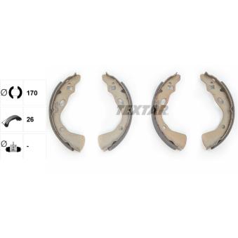 Jeu de mâchoires de frein TEXTAR OEM DA152638