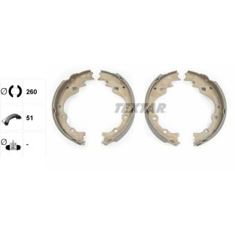 Jeu de mâchoires de frein TEXTAR OEM 0K70Y2638Z