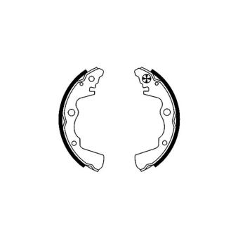 Jeu de mâchoires de frein TEXTAR OEM 725178470