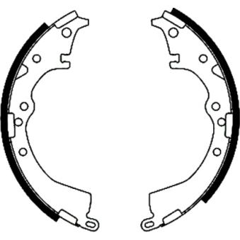 Jeu de mâchoires de frein TEXTAR OEM 0449730062