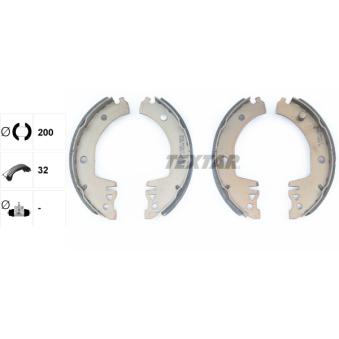 Jeu de mâchoires de frein TEXTAR OEM 115330141