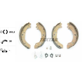 Jeu de mâchoires de frein TEXTAR OEM 5030106