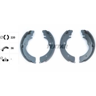 Jeu de mâchoires de frein TEXTAR OEM 04431S5SE01