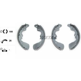 Jeu de mâchoires de frein TEXTAR OEM 5320060B11