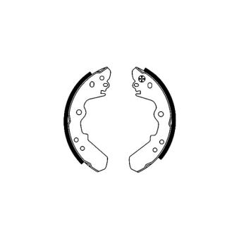 Jeu de mâchoires de frein TEXTAR OEM 550142