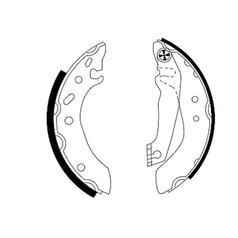 Jeu de mâchoires de frein TEXTAR 91043700 - Visuel 1