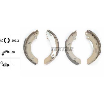 Jeu de mâchoires de frein TEXTAR OEM 6500944