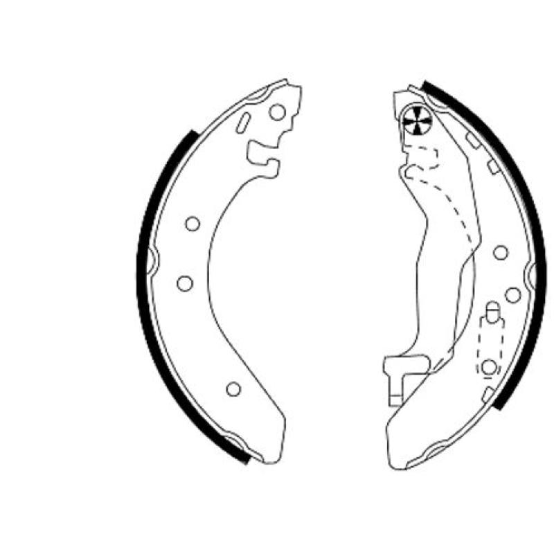 Jeu de mâchoires de frein TEXTAR 91043900 - Visuel 1