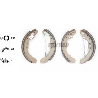 Jeu de mâchoires de frein TEXTAR OEM 357609526C