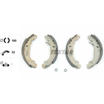 Jeu de mâchoires de frein TEXTAR OEM 95659470