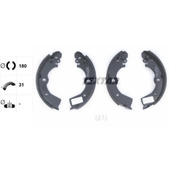 Jeu de mâchoires de frein TEXTAR OEM 4406050Y25