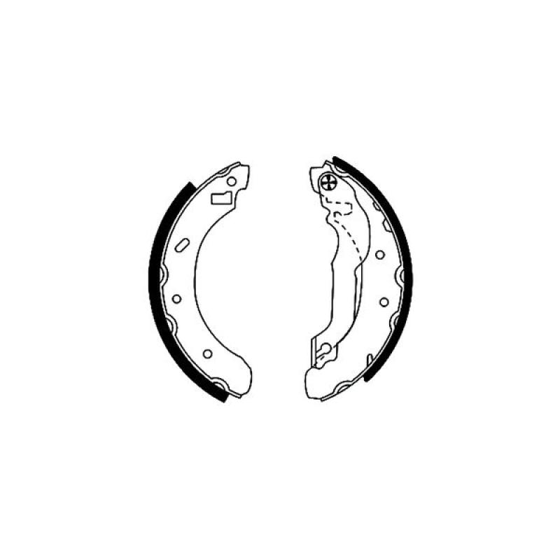 Jeu de mâchoires de frein TEXTAR 91046100 - Visuel 1