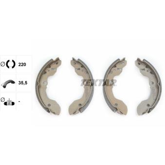 Jeu de mâchoires de frein TEXTAR OEM 5321060A71
