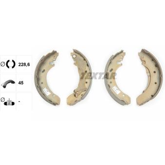 Jeu de mâchoires de frein TEXTAR OEM 93BB2200AB