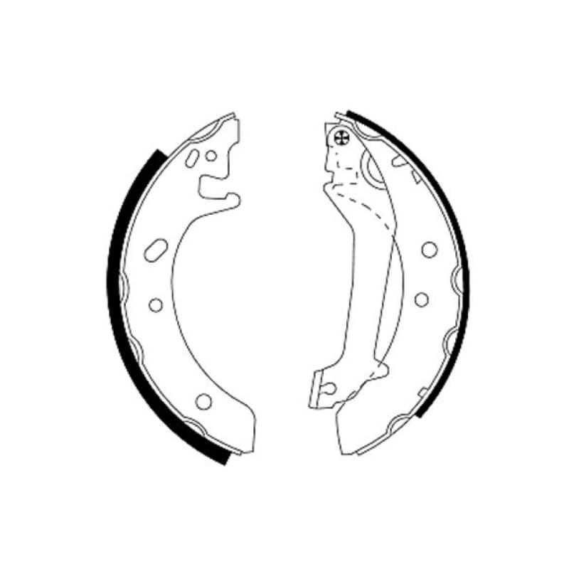 Jeu de mâchoires de frein TEXTAR 91046600 - Visuel 1