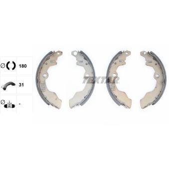 Jeu de mâchoires de frein TEXTAR OEM 5382060F00