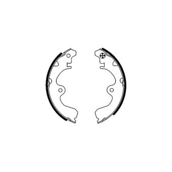 Jeu de mâchoires de frein TEXTAR OEM 0449510110